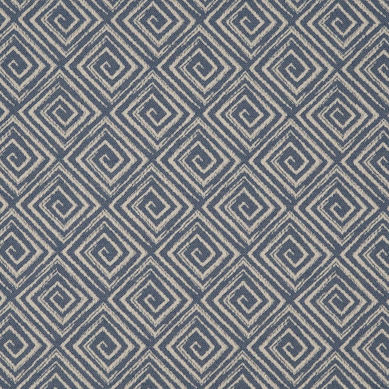 Sky - Blue Abstract & Geometric,Greek Key Upholstery Fabric 54 Inches"